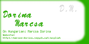 dorina marcsa business card